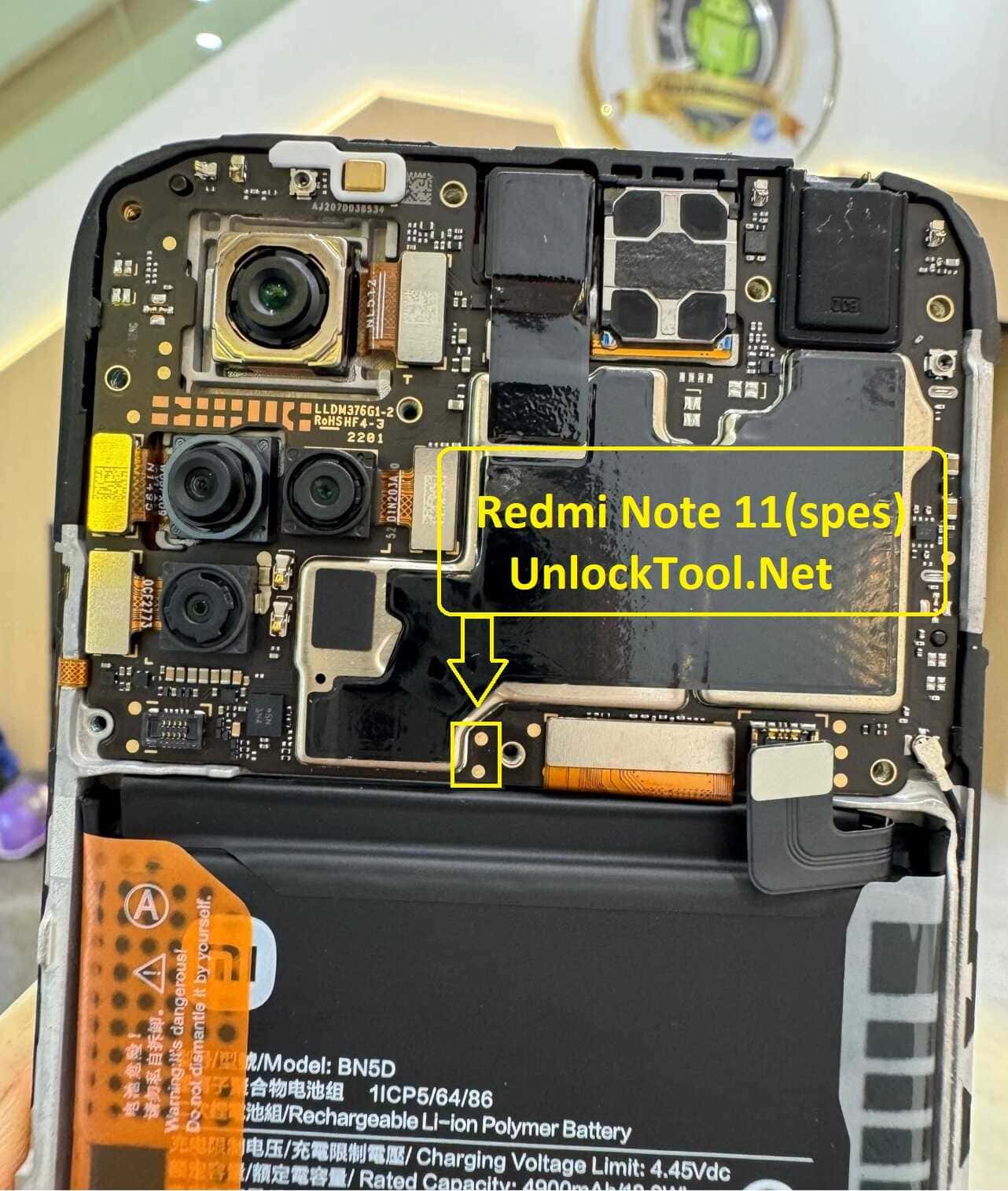 Custodia A Libro Con Pelle PU E TPU Per Xiaomi Redmi Note 11 / Note 11S 4G - Antiurto, Con Porta Carte E Supporto, Blu